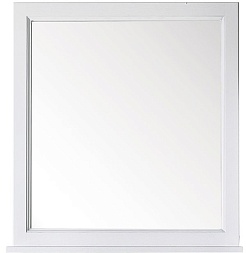 ASB-Woodline Зеркало для ванной Гранда 80 белый (патина серебро), массив ясеня – фотография-1